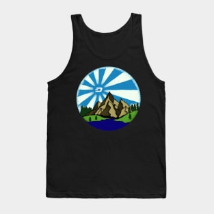 DASH Rise Oil Paint Art Tank Top